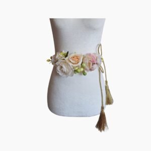 Fajín Floral con Borlas