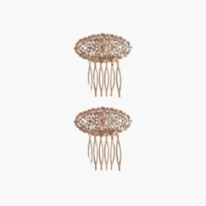Dúo de Peinecillos Estilo Vintage Dorados