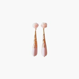 Pendientes de Gota Rosa Pálido