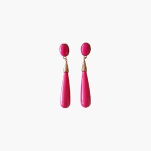 Pendientes de Gotas Fucsia