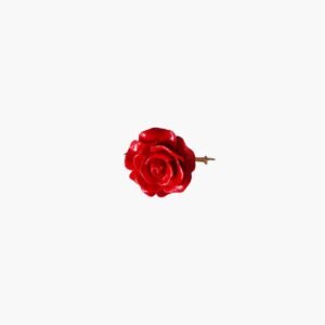 Broche con Rosa Roja