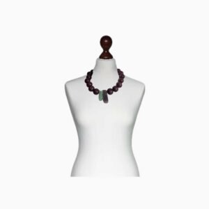 Collar Artesanal con Cuentas de Madera