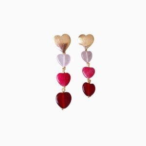 Zarcillos Colgantes de Corazones