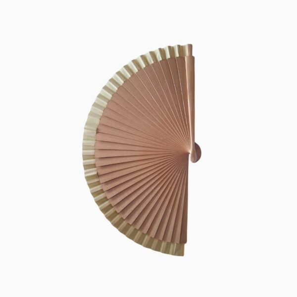 Abanico Marrón con Beige