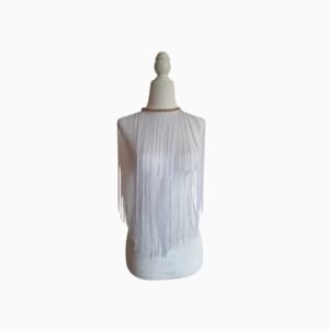 Collar de Flecos Blanco