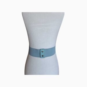Fajín Elástico Azul Claro con Detalle de Hebilla