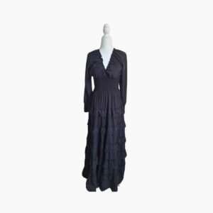 Vestido Flamenco Negro con Volantes