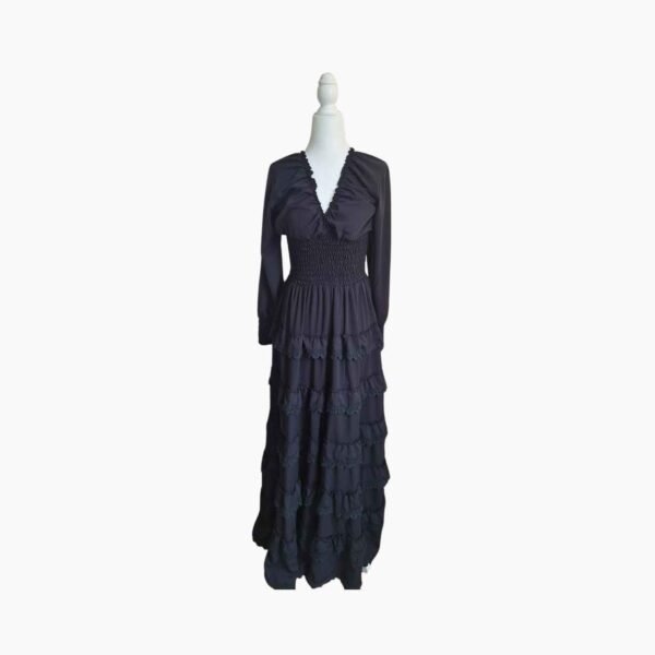 Vestido Flamenco Negro con Volantes